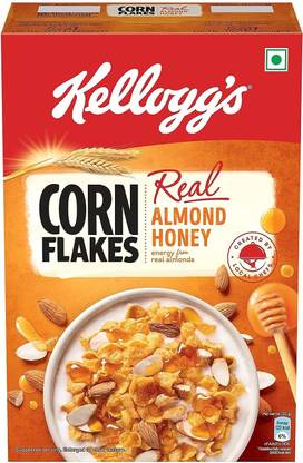 Kellogg's by kel55 Corn Flakes Real Almond Honey Box