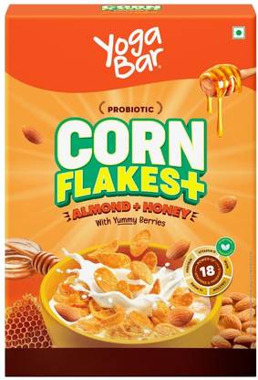 Yogabar Almond Honey Cornflakes Box
