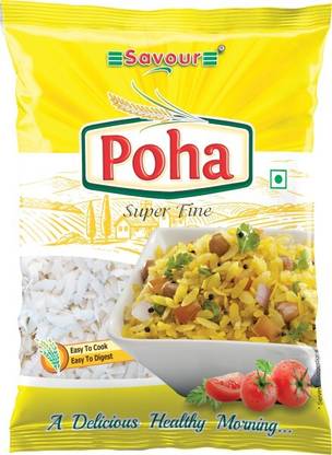 Savour Poha 400g Pack of 4, 400g x 4 Pouch