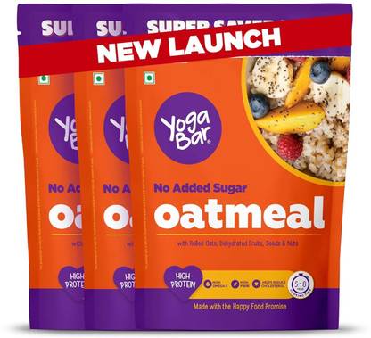 Yogabar No Added Sugar Oatmeal 1kg Plastic Bottle