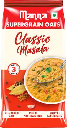 Manna Masala Oats | Supergrain | Classic |Free from Palm Oil/ Transfat Pouch