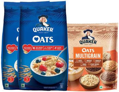 Quaker Oats 2 x 1kg, Multigrain Oats 600g Pouch
