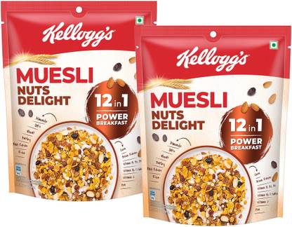 Kellogg's Nuts Delight | 12-in-1 Power Breakfast | India's No. 1 Muesli Pouch