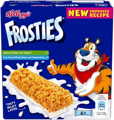 Decadent Foods Frosties Bar Made With Delicious Toasted Maize Cereal & Layer Of Milk Box