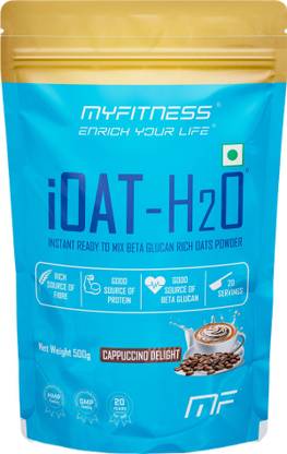 MYFITNESS by Paradise Oats 500g | iOAT H2O Cappuccino Delight | Ready To Mix Oats Powder | Oats Pouch