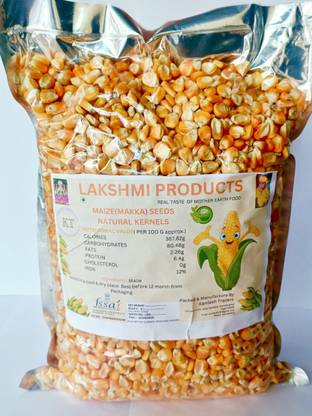 LAKSHMI PRODUCT'S by Lakshmi product's Maize (Makka) Whole Grain's For Eating & Cooking Bag