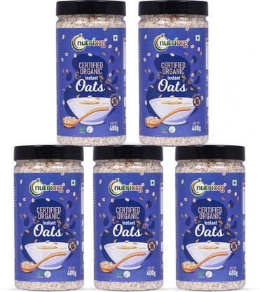 Nutriorg Authentic Old Fashioned USDA Certified Organic Instant Oats Box