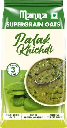 Manna Oats | Palak Khichdi Supergrain | Free from Palm Oil/ Transfat Pouch