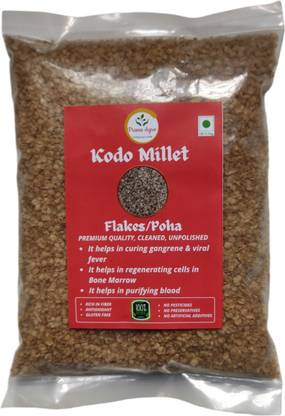 prana agro Kodo Millet Flakes/Poha Pouch