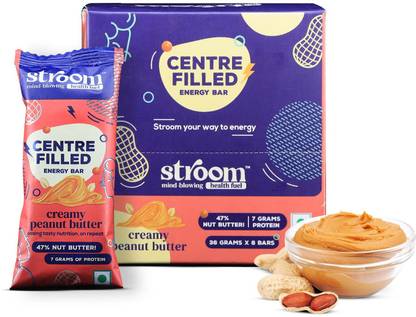 STROOM Asia's First Centre Filled Protein Bars, Creamy Peanut Butter Box