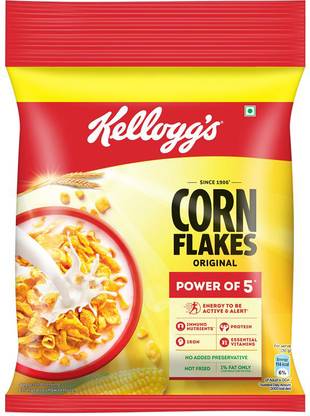 Kellogg's Corn Flakes Original, Power of Energy, Protein, Iron, Calcium & Vitamins, Cereal Pouch (251 g) deal from flipkart Kellogg's Corn Flakes Original, Power of Energy, Protein, Iron, Calcium & Vitamins, Cereal Pouch (251 g) deal from flipkart