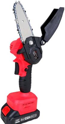 KAVYA TOOLS POWER Mini Chainsaw Cordless Power -Chain-Saws 4-Inch Mini Chainsaw, 24V Cordless for Tree Branch Wood Cutting Corded Chainsaw