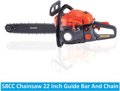 Sauran 22Inch Chain bar and Chain for Wood Cutting Gardening (CNS81) Fuel Chainsaw