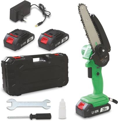 Tomahawk T296A Cordless Chainsaw 6", 20V – Mini Electric Hand Saw for Gardening, Wood Cutting Cordless Chainsaw