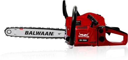 Balwaan Krishi ECO Chain Saw 58cc 2-stroke Petrol Engine with 18-inch guide bar BS-180E Cordless Chainsaw