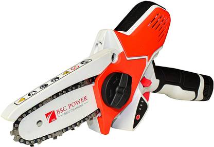 Bsc Battery 4 inch Mini Handheld Pruning with 1 Extra Battery (4.4v And 1.5 Ah) A 175 Cordless Chainsaw
