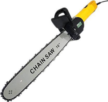 RanPra ELECTRIC CHAINSAW 16 INCH GUIDE BAR WITH 801 ANGLE GRINDER 16 INCH Corded Chainsaw