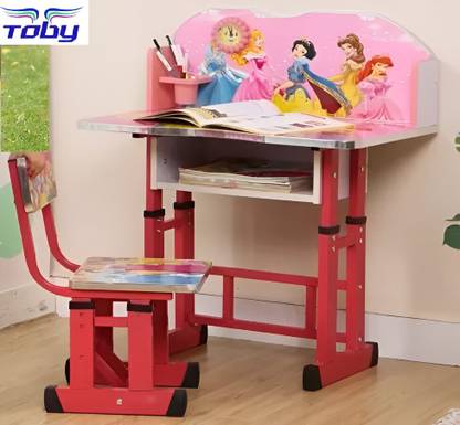 TOBY Baby Desk chair/Kid's Study Table & Chair/Height Adjustable Multifunctional MDF