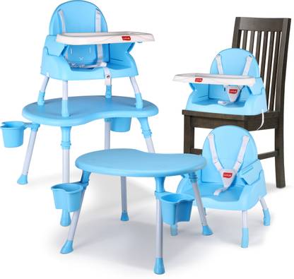 LuvLap 4-in-1 Convertible Baby High Chair with 5-Point Safety Belts, Safe & Comfortable