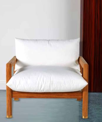 Mabello Solid Teak Wood Lounge Chair