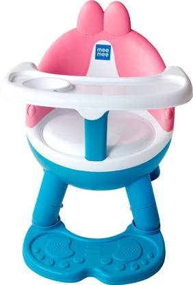 MeeMee 2 in 1 Foldable Booster Seat with Feeding Tray (Pink)