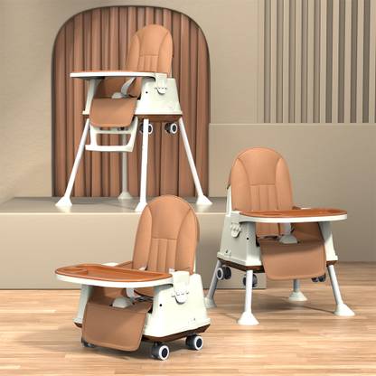 StarAndDaisy Foldable High Chair for baby/kids Recline Height Adjustable with Wheels