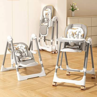 StarAndDaisy Galaxy Swing & Multifunction 6 in 1 Baby High Chair, Foldable Feeding Chair