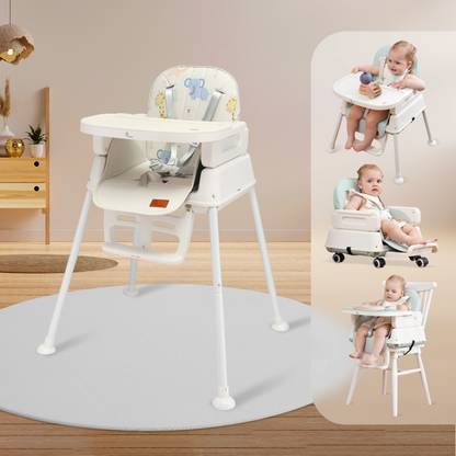 R for Rabbit Truffle High Chair for Baby | 4-in-1 Convertible & Dual meal tray High Chair