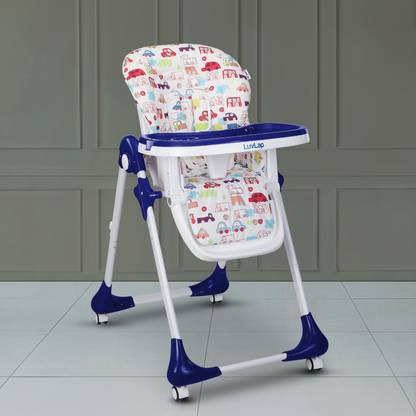 LuvLap Royal Baby High Chair, 3-Position Recline, 7-Level Height Adjustment