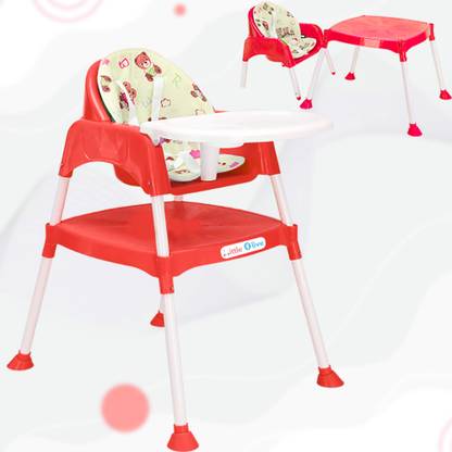 Little Olive 3 in 1 high chair with 5 point safety harness for 6 to 36 months