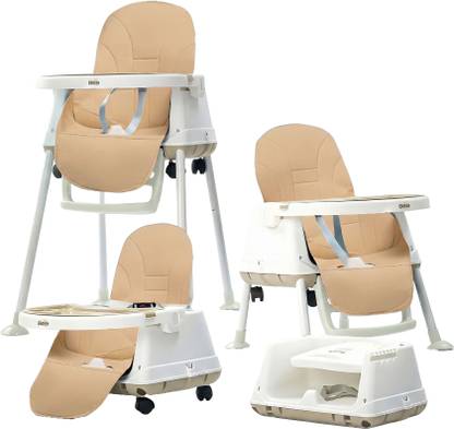 Golden Bee Deluxe 4 in 1 Baby High Chair,Feeding Seat,Tray,Wheels,Cushion Seat,6-36 months
