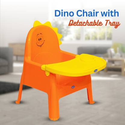 Maanit Foldable Chair Feeding Chair With Detachable Tray Convertible Cushioned Seat
