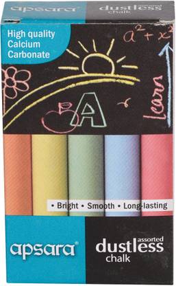 APSARA Assorted Colour Chalk Assorted Colour Chalk Assoreted Dustless Chalk