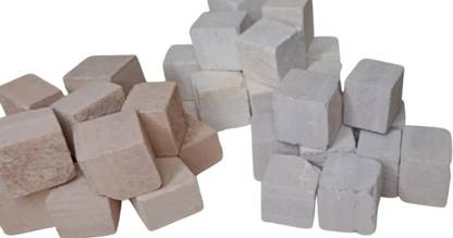 subhsavitri enterprises subhsavitri 1kg red and white slate cube shale stone earthy slate pencil billiards chalk