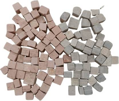 subhsavitri enterprises subhsavitri 1kg slate red and black cube shale stone earthy and crunchy billiards chalk
