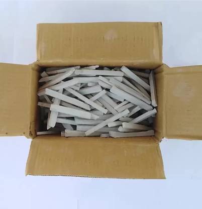 rahnay White Slate Pencils Very tasty and crunchy for eating purpose (100 Sticks) Slate pencils Sticks
