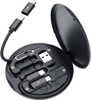 BUFONA 60W USB Fast Charging Data Cable Set 5in1 Charging Cable Card Slot Tray EjectPin Charging Pad