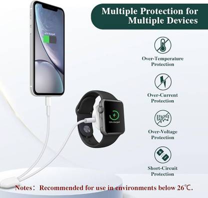 X88 Pro Fast 2-in-1 Charging Pad for iWatch & iPhone – Portable Charger Charging Pad