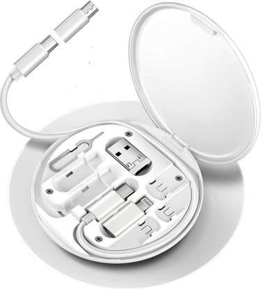 POZUB 60W Fast Charging Travel Data Cable Set All-In-One USB Adapter Kit Cable Charging Pad
