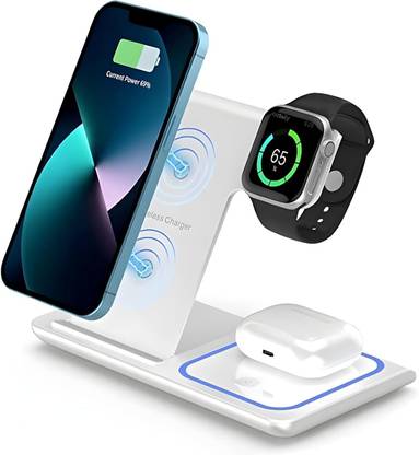 techtonic WCH-FOLDPAD-3IN1-WHT Charging Pad