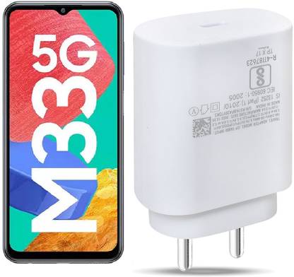 Zybux Original 25W USB-C Samsung Galaxy M33 5G Mobile Super Fast PD Charger Adapter Charging Pad