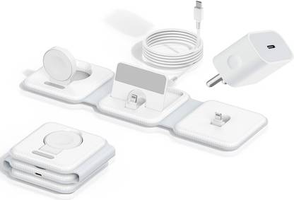 FKU 3 in 1 Nano Foldable Fast Charging Station for Apple Watch Airpods iPhone Charging Pad