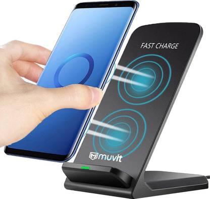 Muvit Wireless Fast Charger For iPhone Xs max/xr/xs/x/8Plus/Note 9/S9 Plus/S8 Charging Pad