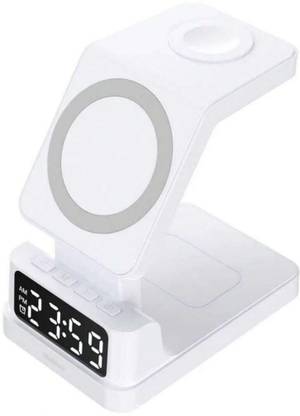MARS 3 in 1 Wireless Charger with Alarm Clock, Charging Stand Dock for iPhone Charging Pad