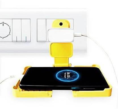crockdile Stylish Wall Charging Station - Easy Installation, Cable Management Charging Pad