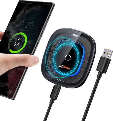 Callmate 15W C-Thru Wireless Fast Charging Pad, Universal Compatibility Charging Pad