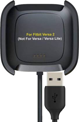 Speeqo Charger Dock Cable Compatible with Fitbit Versa 2 charging cable black Charging Pad