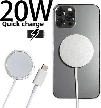 Voiture 20 W Magnetic Wireless Charger For iPh 12 Pro Max Qi 20W PD Fast Wireless Charging Charger Induction Pad Magsaf Charger Charging Pad