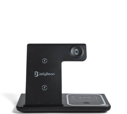 Jellybean B 455, 3 in 1 Wireless Fast Charger (Qi Cert) for Apple, Android Devices Charging Pad