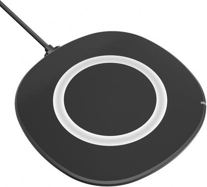 AirSound 15W Qi-Certified Fast Wireless Charging Pad for iPhone, Samsung, (Black) Charging Pad